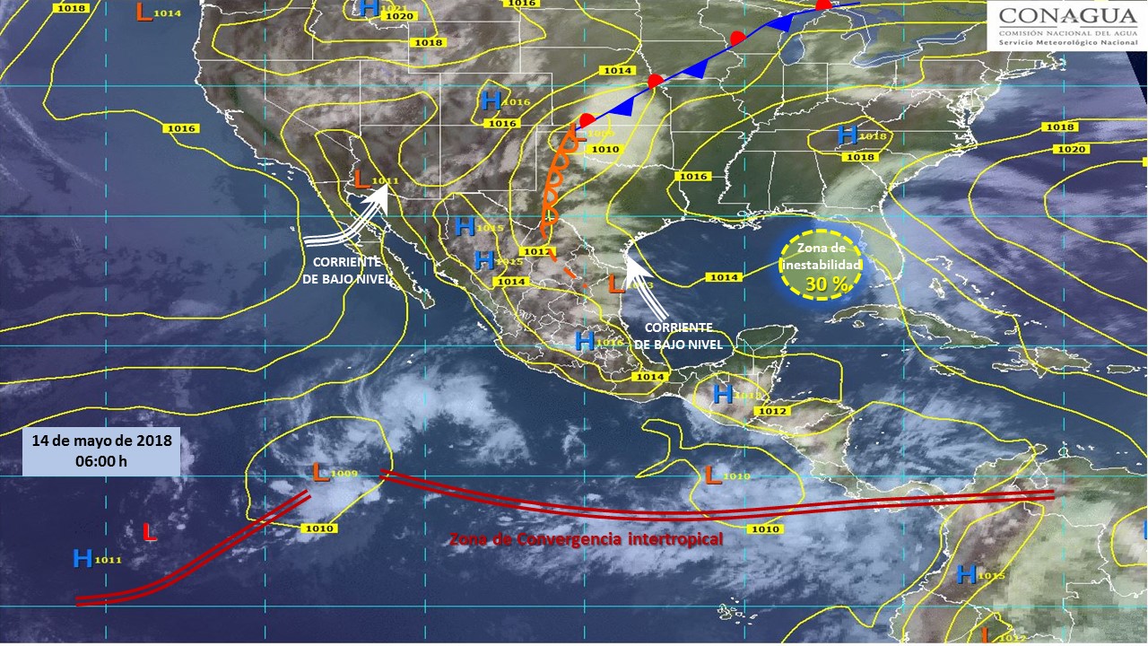 Se prevén lluvias con intervalos de chubascos para Tlaxcala